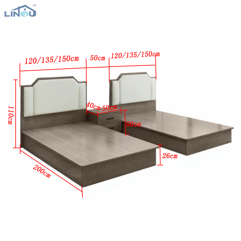 Chambre standard, lit 12m, ensemble complet