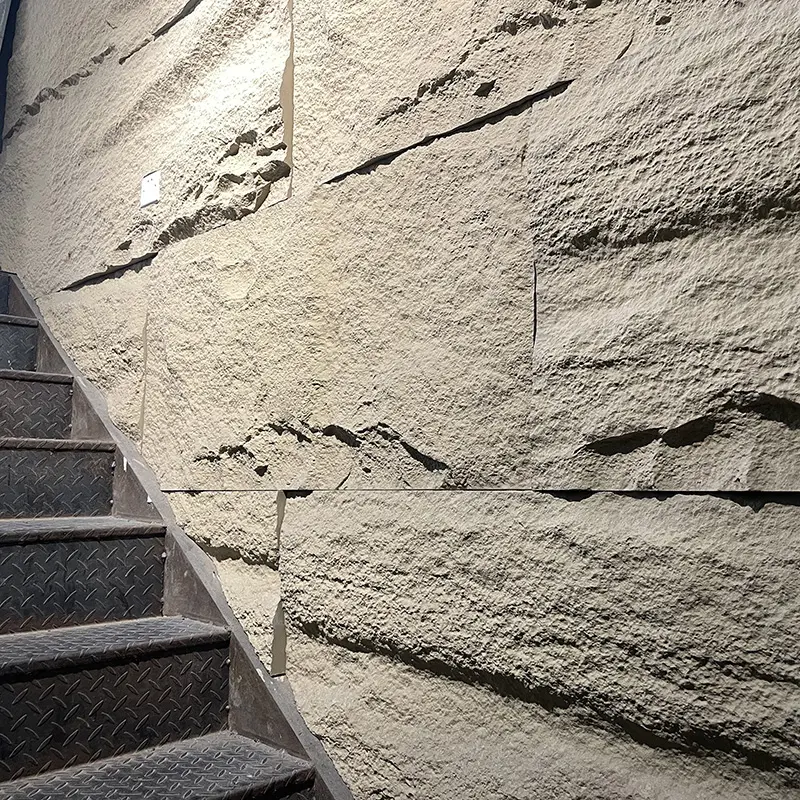Prezzo di fabbrica 1200*600mm PU Stone decorativo artificiale 3D PU Faux Rock impiallacciatura pannelli di parete in pietra