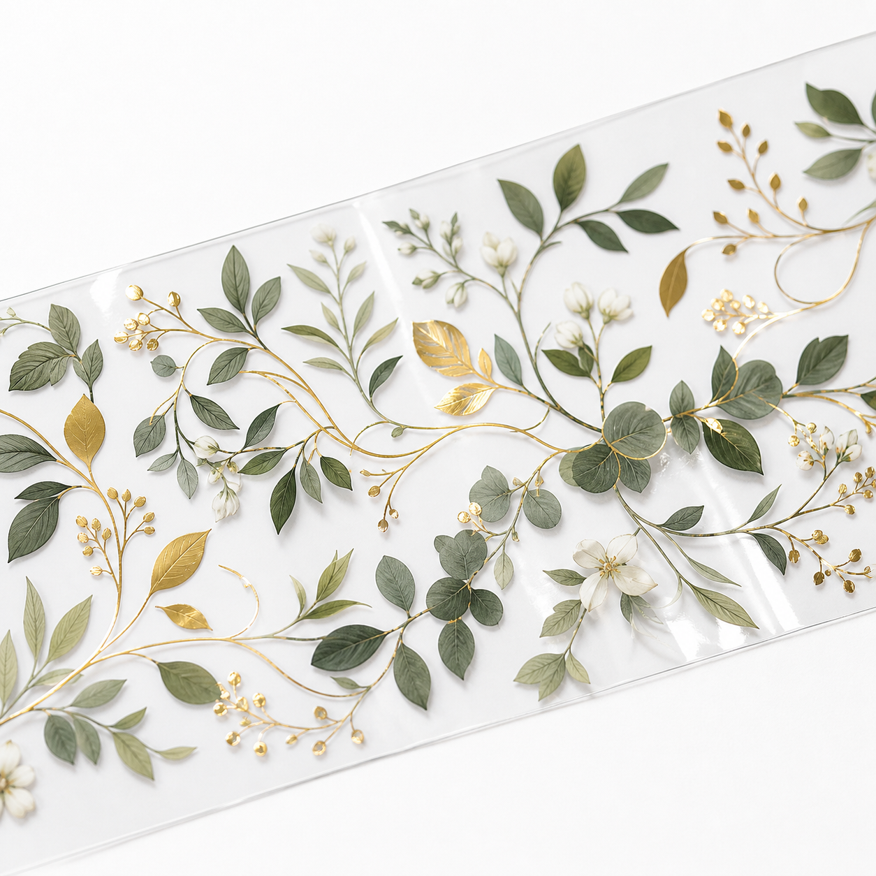 Clear PET | Continuous Flat Gold Foil | Release Liner