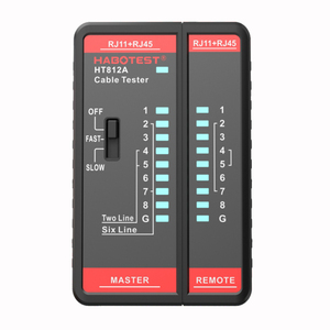 Rj11Rj45トラッカートレーサーラインファインダー電気機器HT812用HabotestネットワークLAN電話ケーブルワイヤーテスター - Product Image 1