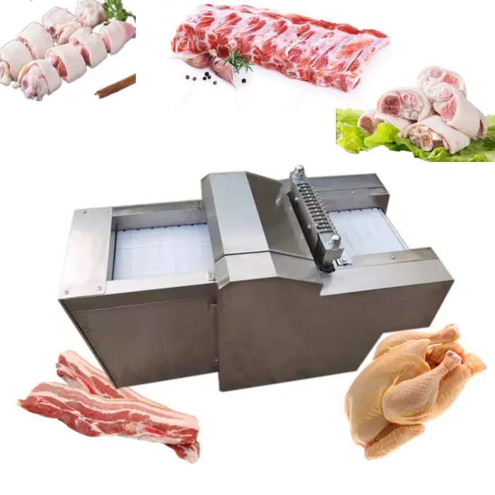 Taglierina elettrica per cubetti di carne taglia taglia carne di maiale di capra macchina per tagliare carne congelata affettatrice di manzo a cubetti prezzo della macchina per tagliare il pollo