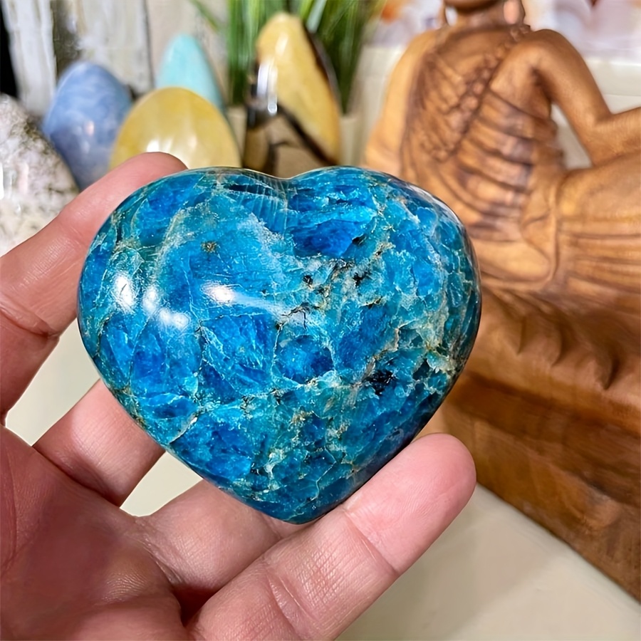Blue Apatite Heart