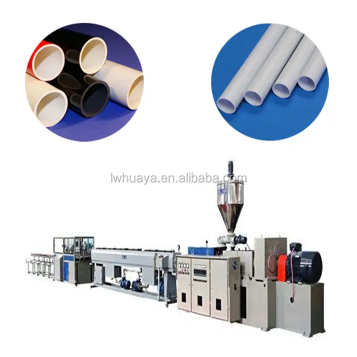 Plástico máquinas de produção da tubulação do PVC tubo de pvc que faz a máquina linha de produção da tubulação do pvc