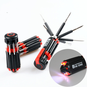 ชุดไขควงด้ามเหล็กขนาดเล็ก8ชิ้น, ชุดไขควง4 Phillips 4หัวแบน Torx HEX Ball พร้อมด้วย4ปุ่มอัลเลน - Product Image 6