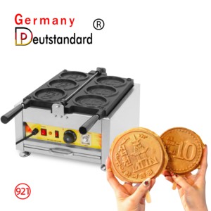 Original Factory Coin Waffle <strong>Round</strong> Bread Machine Coin Waffle <strong>Cake</strong> Machine One Euro Coin Waffle Pancake Gas <strong>Maker</strong> - Product Image 1