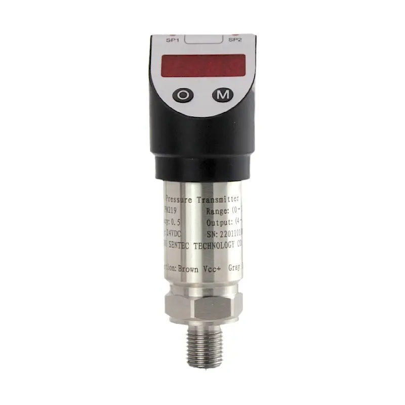 SENTEC PW219 12-30vおよびさまざまな流体測定業界向けのLEDディスプレイ付きリレー出力圧力スイッチ圧力センサー