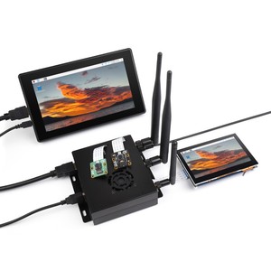 WIFI6 Dual ETH Mini-Computer Designed for <strong>Raspberry</strong> <strong>Pi</strong> <strong>Compute</strong> <strong>Module</strong> 4(NOT Included), Onboard M.<strong>2</strong> E KEY Slot - Product Image 4