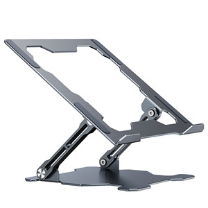 Yicosun elegante e estável liga de alumínio dobrável Laptop Stand ajustável oco dissipação calor Notebook Mount
