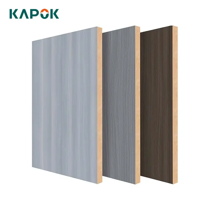 Fabrika özel tasarım en kaliteli melamin kaplı MDF gri 1220*2440mm E1 melamin MDF levhalar fiyat