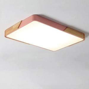 木製フレームシャンデリアLAMP LED天井ライト40*40cm 50*50cm 60*60cm 36w 48w 60w
