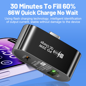 2023 New Arrival Multifunctional <strong>Usb</strong> C PD <strong>2</strong> in <strong>1</strong> Hub PD 20W <strong>USB</strong> QC3.0 Fast Charging and Data Transfer PD Hub Adapter - Product Image 4