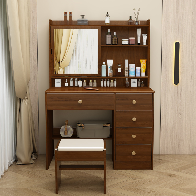 818 armoire droite couleur noyer