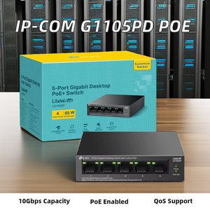 FCC-zertifizierter 100-Mbit/s-SFP-Glasfaser anschluss Desktop-Ethernet-Switch POE-VLAN-QOS-Funktionen-Stapelbare Netzwerk-Connector-Netzwerk-Switches