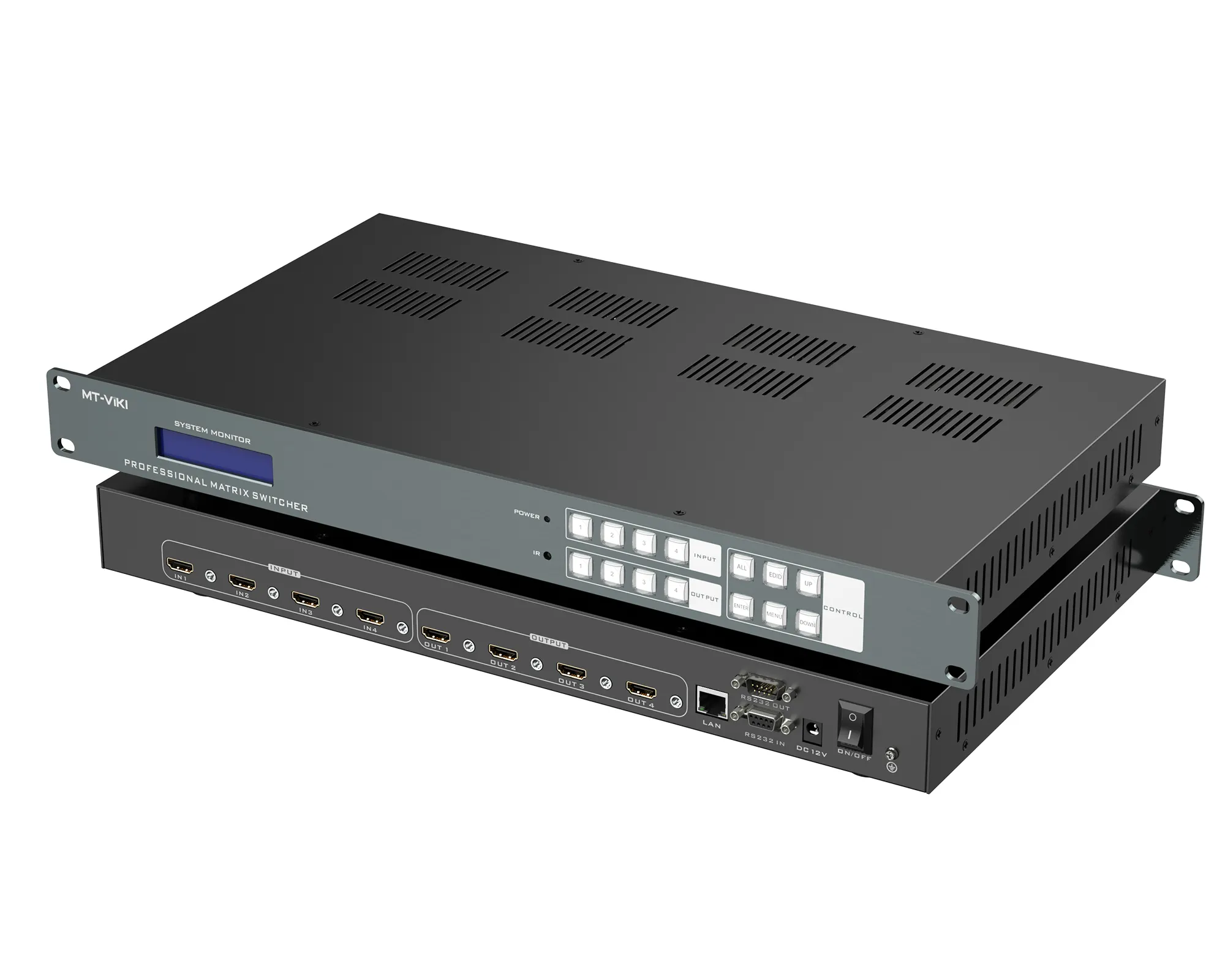 4K 60Hz liền mạch HDMI Ma Trận 4x4 4 trong 4 ra với chế độ nối, Web/App/RS232/LAN/RS232 kiểm soát