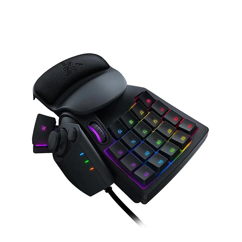Razer Tartarus V2 Chroma Keypad Gaming 32 tombol, Keyboard satu tangan ergonomis Keypad membran meca-