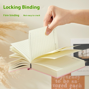 Cuaderno de PU B6 con 320 hojas, tapa suave, Bloc de notas impreso en línea Horizontal, logotipo personalizado para empresa, suministros de aprendizaje - Product Image 5