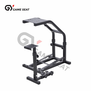GY004-2 באיכות גבוהה סוגר מתכוונן מרוץ סימולטור ההגה גלגל לעמוד משנה