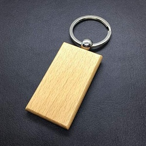 Tùy Chỉnh Quà Tặng DIY Handmade Keychain Gỗ Key Tag Với Chia Nhẫn Móc Chìa Khóa - Product Image 3