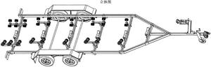 Factory Made Boat <strong>Trailer</strong> with <strong>Single</strong> <strong>Axle</strong> - Product Image 2