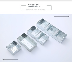 Smart Home <strong>1</strong>/2/3/4/5 Gang Metal Junction Steel Iron Switch Button Outlet Socket Box Wall Mount Electronics Instrument <strong>Enclosure</strong>