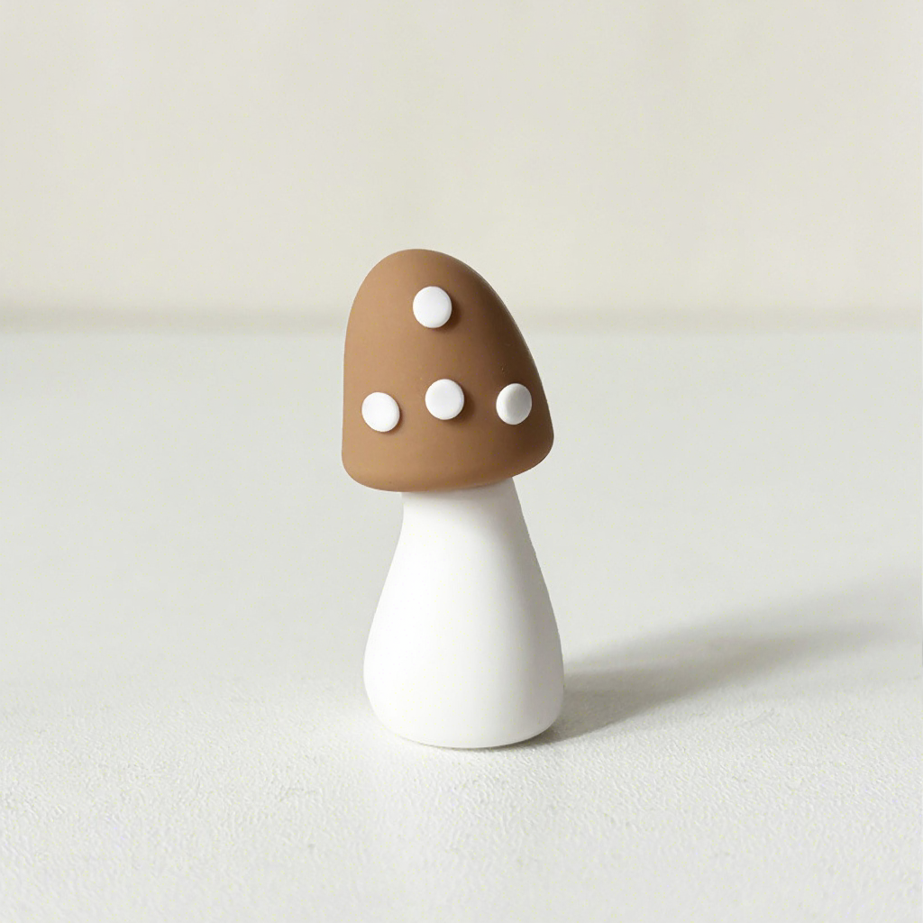 dark brown big mushroom