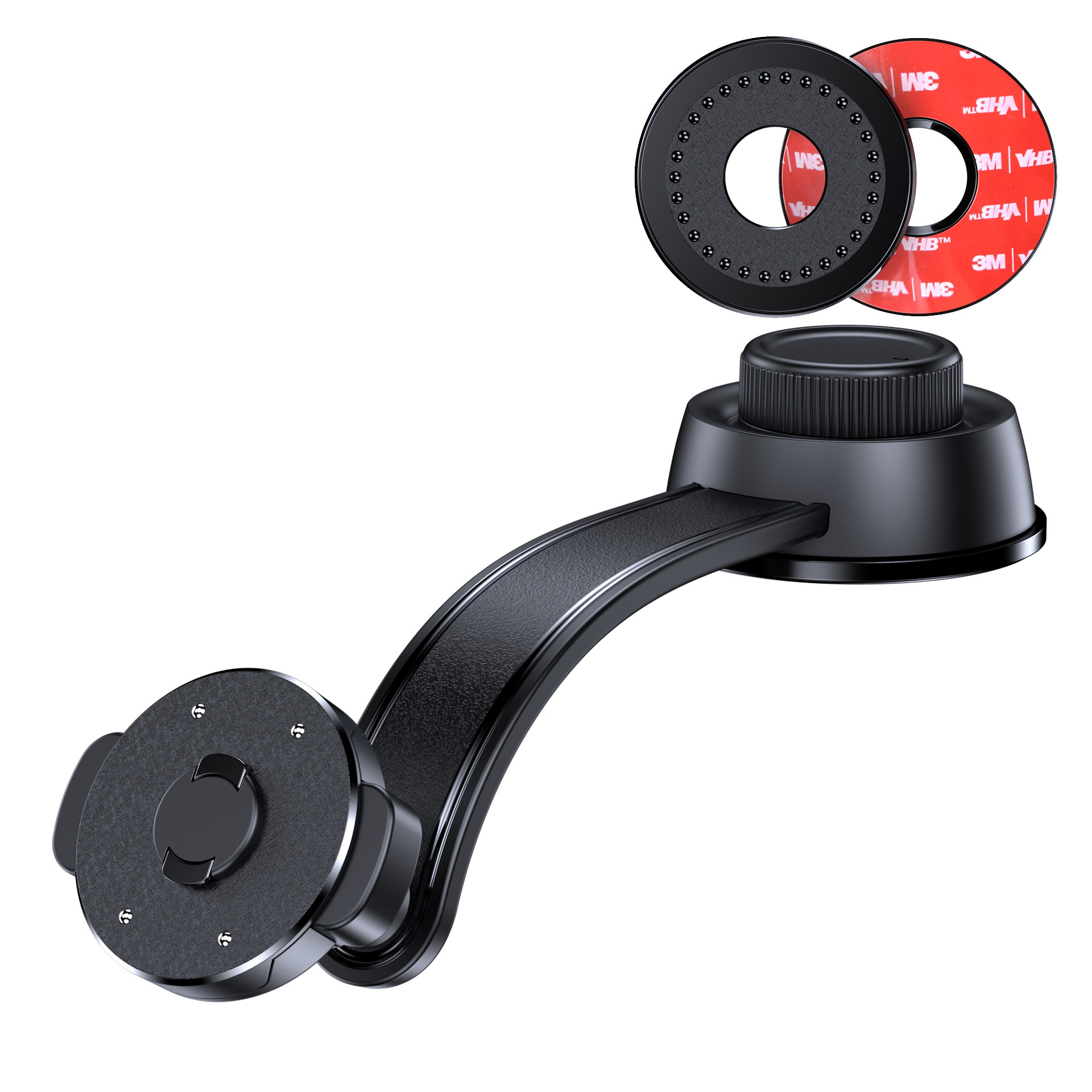 Black-speed lock car suction cup phone holder