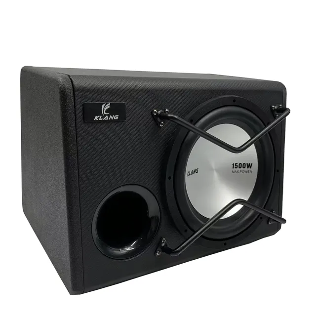 Subwoofer automotivo de 10 polegadas, subwoofer de carro com graves fortes, amplificador embutido, máximo de 1500w