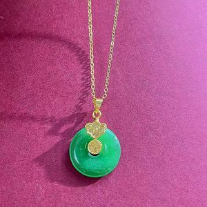 Latest Design Fashion 4 Leaf Clover Donut Jade Necklace <strong>1</strong> <strong>Gram</strong> Gold Plated Jewelry <strong>Chain</strong> Necklace for Women - Product Image 4