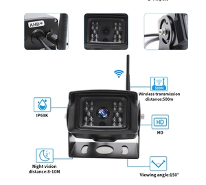 2.4GHZ HD digitale Wireless forte Anti-interferenza con 10.1 pollici camion DVR Video Monitor visione notturna retromarcia telecamera per auto - Product Image 3