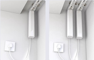 Tuya ZigBee Lithium Battery Powered cửa sổ mở nhà thông minh bệnh viện khách sạn điện rèm động cơ tự động theo dõi mù trình điều khiển - Product Image 3