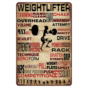 Tanda-tanda Metal Retro antik penyihir wanita jahit kucing pengangkat besi Jiu Jitsu pramugari motivasi tanda timah untuk menggantung - Product Image 2