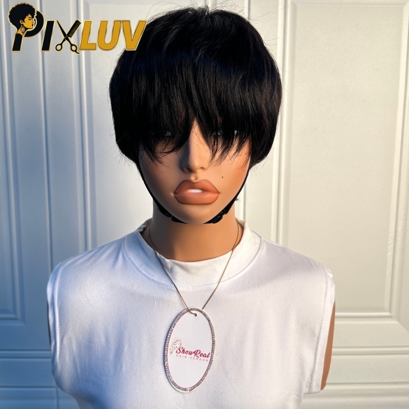 $5.9 Machine Made Pixie Cut Wig