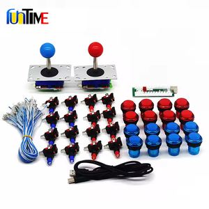 DIY <strong>Arcade</strong> Cabinet Kit Zero Delay USB Encoder to PC 8Way Joystick Diy Kit LED Push Button for Game <strong>Machine</strong> - Product Image 6