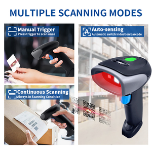 JR HC-659DB Handsfree Barcode <strong>Scanner</strong> with Adjustable Stand, Wired 1D Continuous <strong>Scan</strong> <strong>Bar</strong> <strong>Code</strong> Reader for POS Store Supermarket - Product Image 4