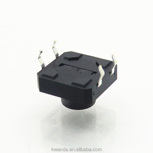 12*12mm schwarzer Taktsc halter 4-polige Micro-Push-Taste für die Leiterplatte montage mit PC-Reset-Funktion - Product Image 2