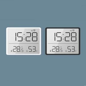 Magnetischer LCD-Digital wecker Großbild schirm Datum Temperatur Luft feuchtigkeit anzeige Multifunktion aler Schreibtisch kühlschrank Wand montage - Product Image 3