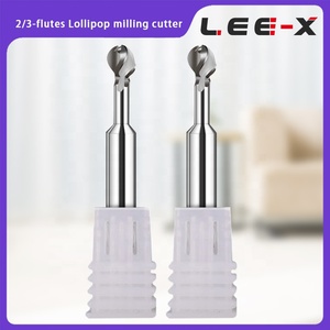 LEE-X HRC55 2 flüt R5 lolipop freze kesicisi şekillendirme ark freze kesicisi karbür topu T kesici karbür End Mill alüminyum - Product Image 6