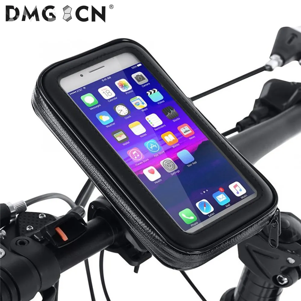 Soporte de teléfono para bicicleta y motocicleta, soporte de teléfono, GPS, funda impermeable