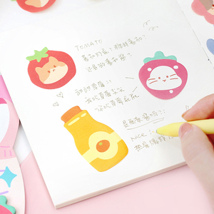 卡通记事贴文具定制专业定制记事本可爱风格记事本棒彩色标签纸 - Product Image 3