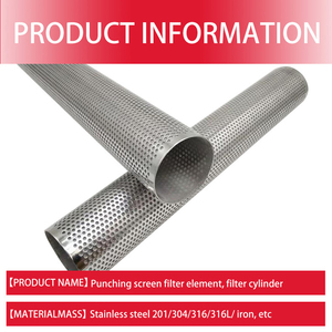 Edelstahl-Drahtgitter-Sieb filter zylinder für Filtration filter gitter rohr, Drahtgitter filter rohr - Product Image 3