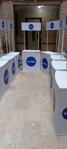 Bàn Trưng Bày Bán Hàng <span class=keywords><strong>Promotor</strong></span> Đồ Họa Tùy Chỉnh Bàn Quảng Cáo Cho Sự Kiện - Product Image 6