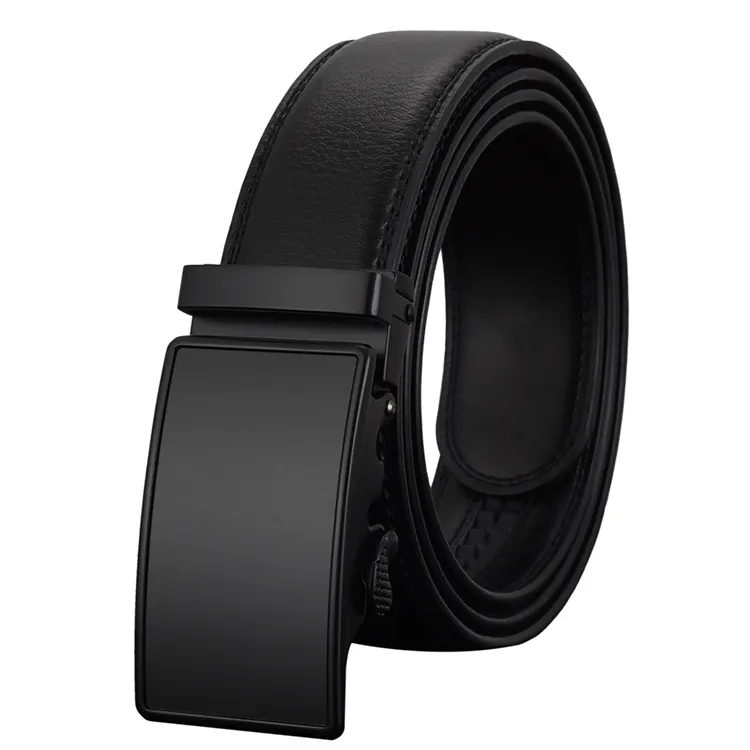 Cinturón de cuero de vaca Premium para hombre, nuevo cinturón Retro clásico a la moda, negro, de alta calidad, venta al por mayor
