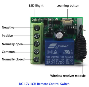 433MHz codice di apprendimento universale LED indicatore luminoso impermeabile in plastica e Silicone Design - Product Image 3