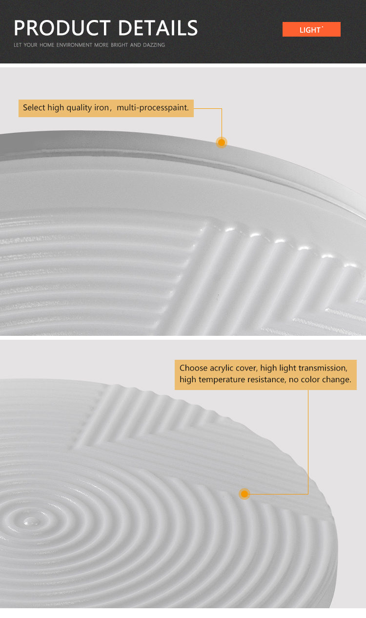Suitable Professional Indoor Living Room Kitchen Modern LED Ceiling Light