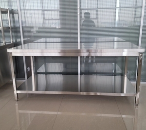China Restaurant Supplies Used Stainless Steel Work Table Kitchen Equipment 3 Tier Work Bench with <strong>Upstand</strong>