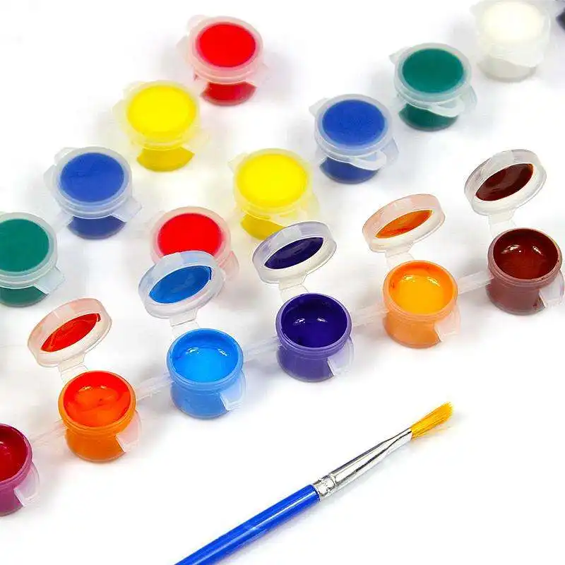 Juego de pintura de diseño excelente para niños, 7 colores, pintura no tóxica para dedos