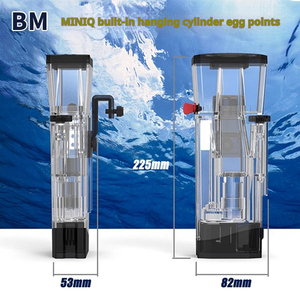 BM Mini Q Skimmer mikro akvaryum balık tankı dahili Protein ayırıcı plastik oturma odası ile filtre uygun kutu paketlenmiş - Product Image 4