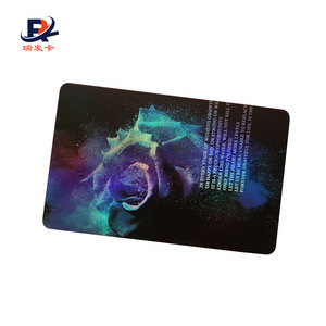 CR80 85.5 * 54毫米定制激光光面完成全息pvc卡全彩色印刷 - Product Image 4