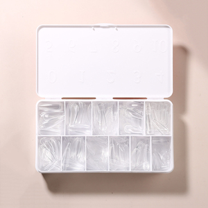 Hot <strong>Sale</strong> 550pcs Soft Gel X Nail <strong>Tips</strong> Private Label Full Cover Extra Long c Curve False Nail <strong>Tips</strong> - Product Image 5