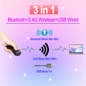AIXW AMZ Online Hot Mini Bluetooth Barcode Scanner 2D QR 1D Lector de código de barras portátil Bluetooth para Android IOS - Product Image 2